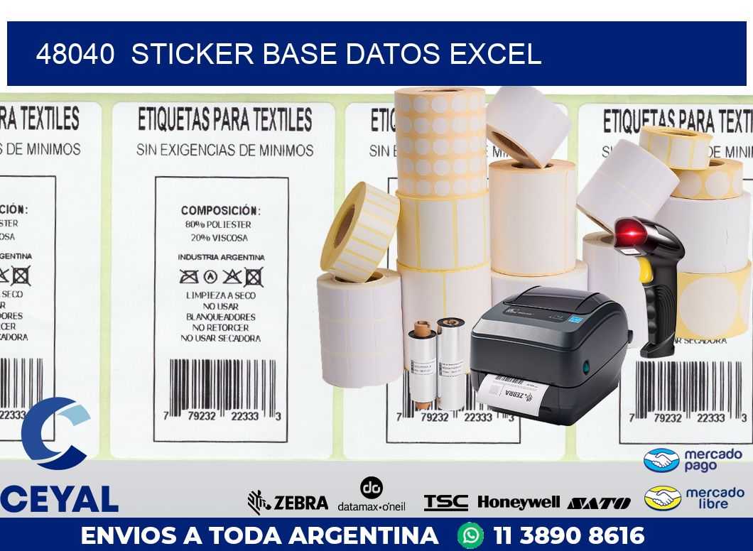 48040  sticker base datos excel