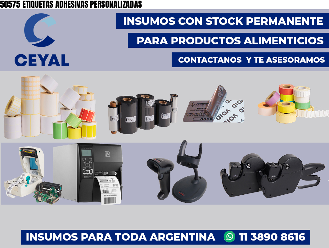 50575 ETIQUETAS ADHESIVAS PERSONALIZADAS