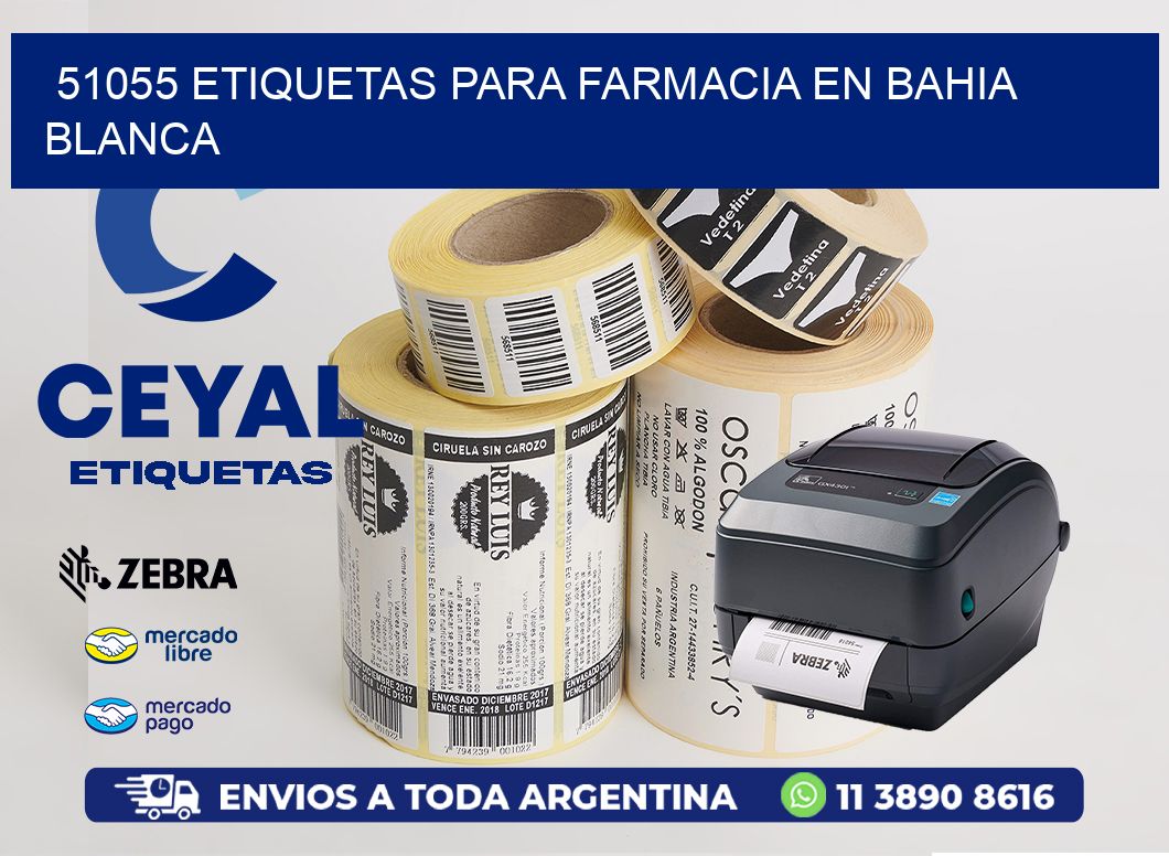 51055 ETIQUETAS PARA FARMACIA EN BAHIA BLANCA