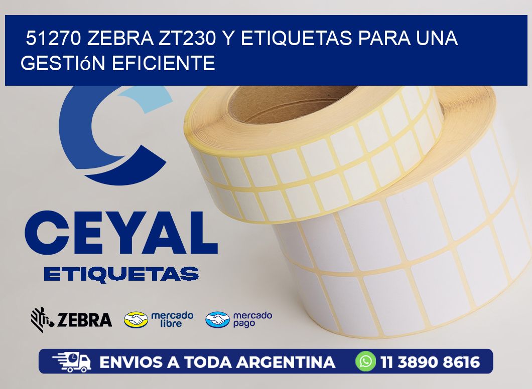 51270 Zebra ZT230 y Etiquetas para una Gestión Eficiente