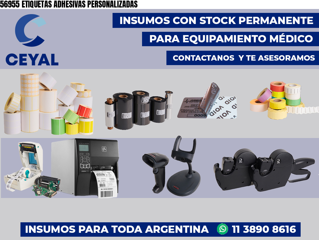56955 ETIQUETAS ADHESIVAS PERSONALIZADAS