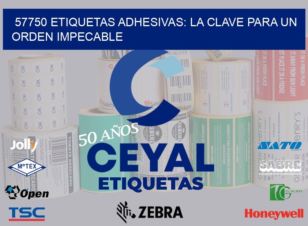 57750 Etiquetas Adhesivas: La Clave para un Orden Impecable