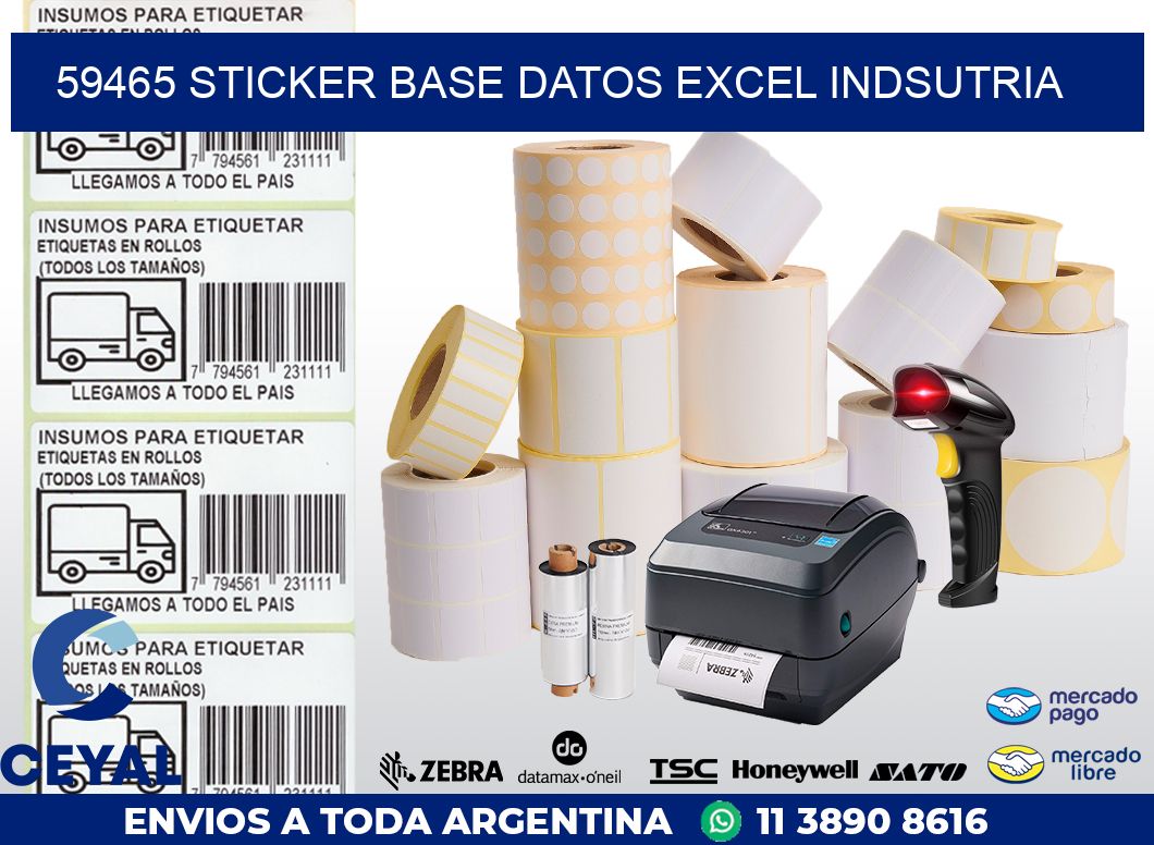 59465 sticker base datos excel indsutria