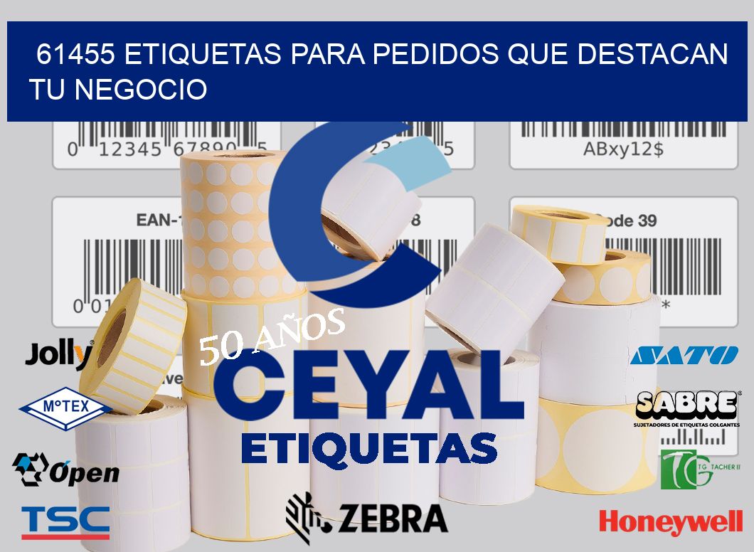 61455 ETIQUETAS PARA PEDIDOS QUE DESTACAN TU NEGOCIO