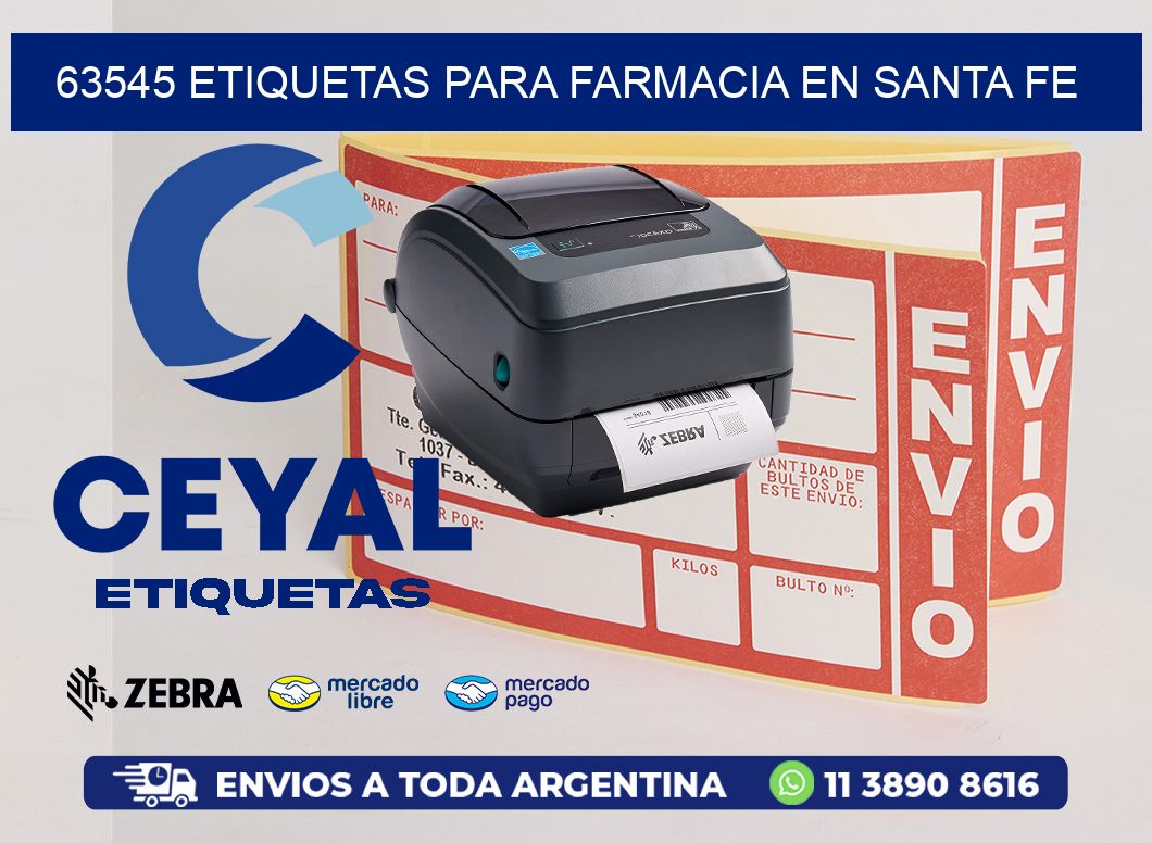 63545 ETIQUETAS PARA FARMACIA EN SANTA FE