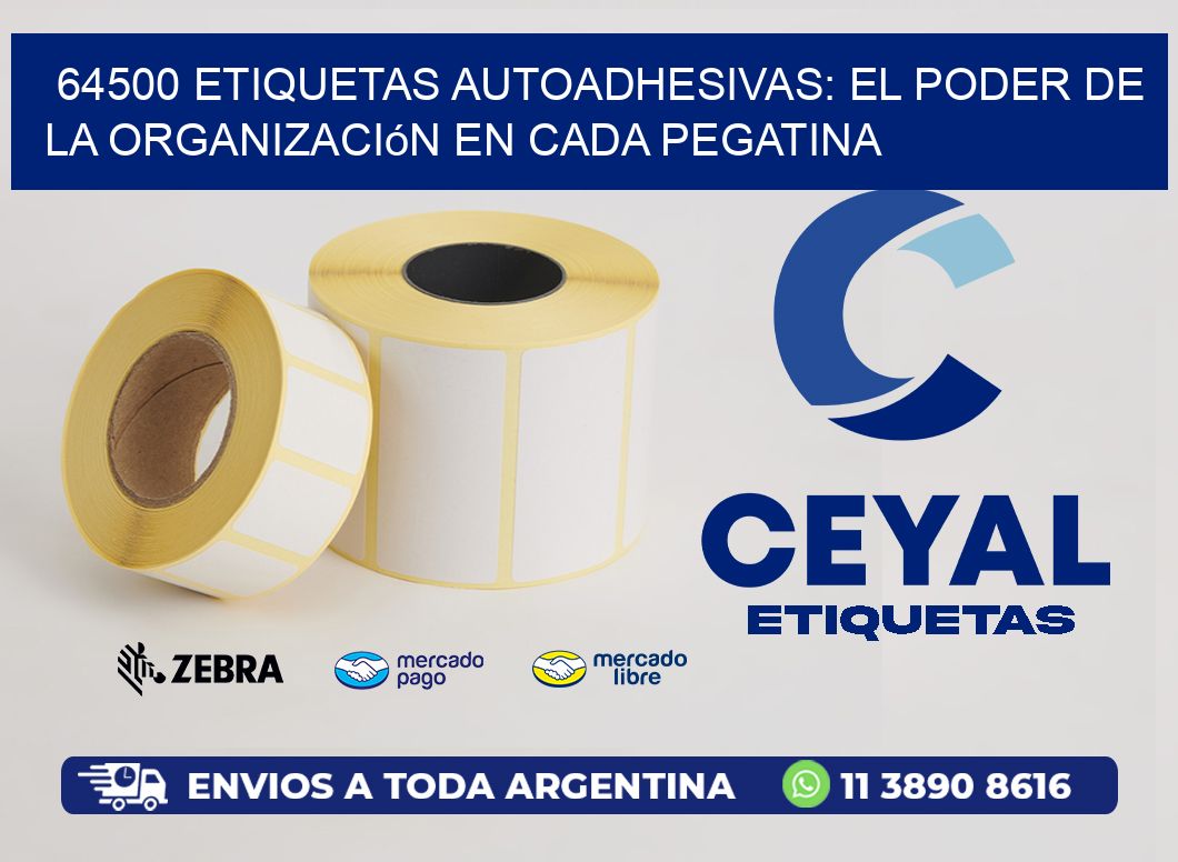 64500 Etiquetas Autoadhesivas: El Poder de la Organización en Cada Pegatina