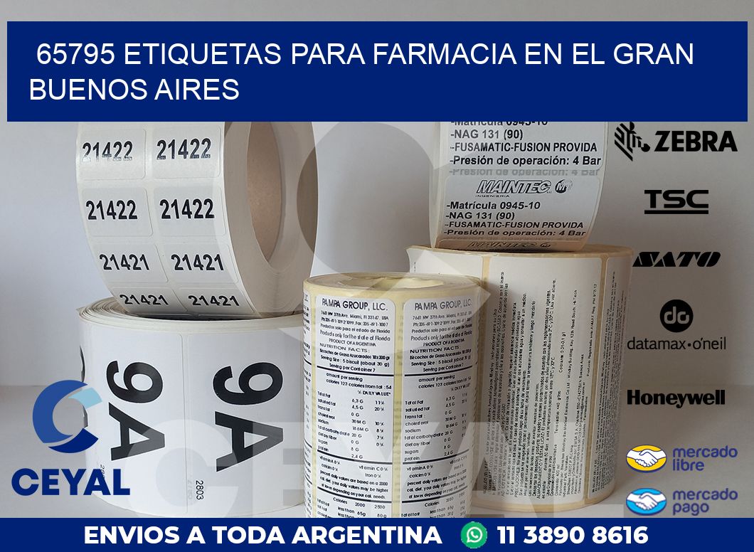 65795 ETIQUETAS PARA FARMACIA EN EL GRAN BUENOS AIRES