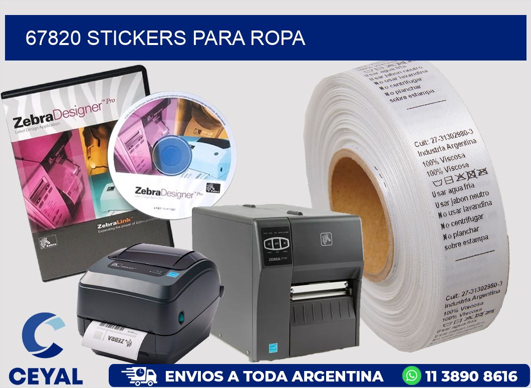 67820 STICKERS PARA ROPA
