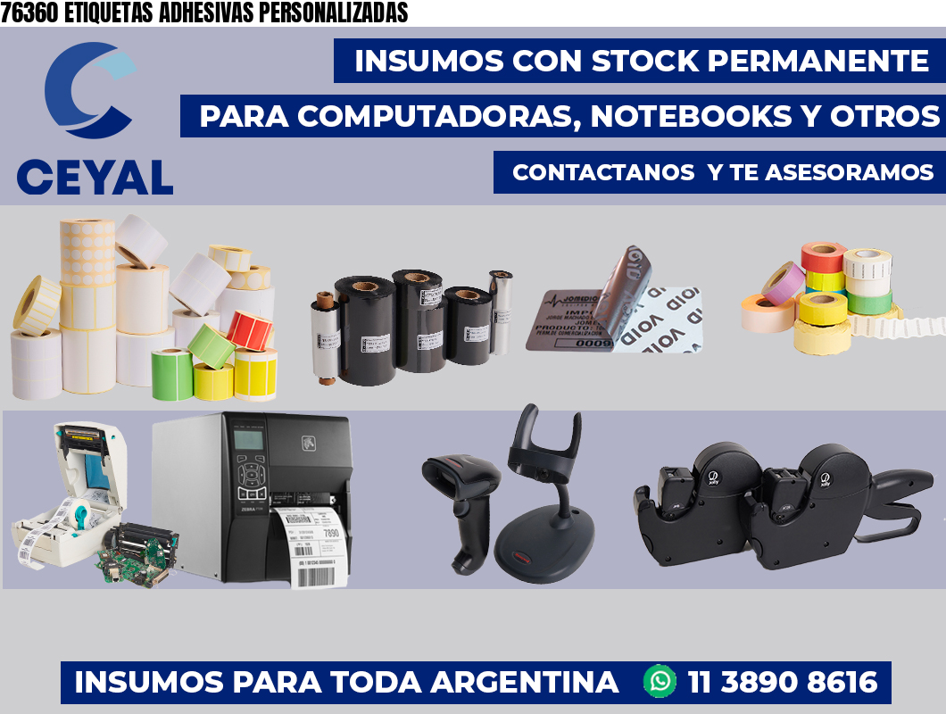 76360 ETIQUETAS ADHESIVAS PERSONALIZADAS