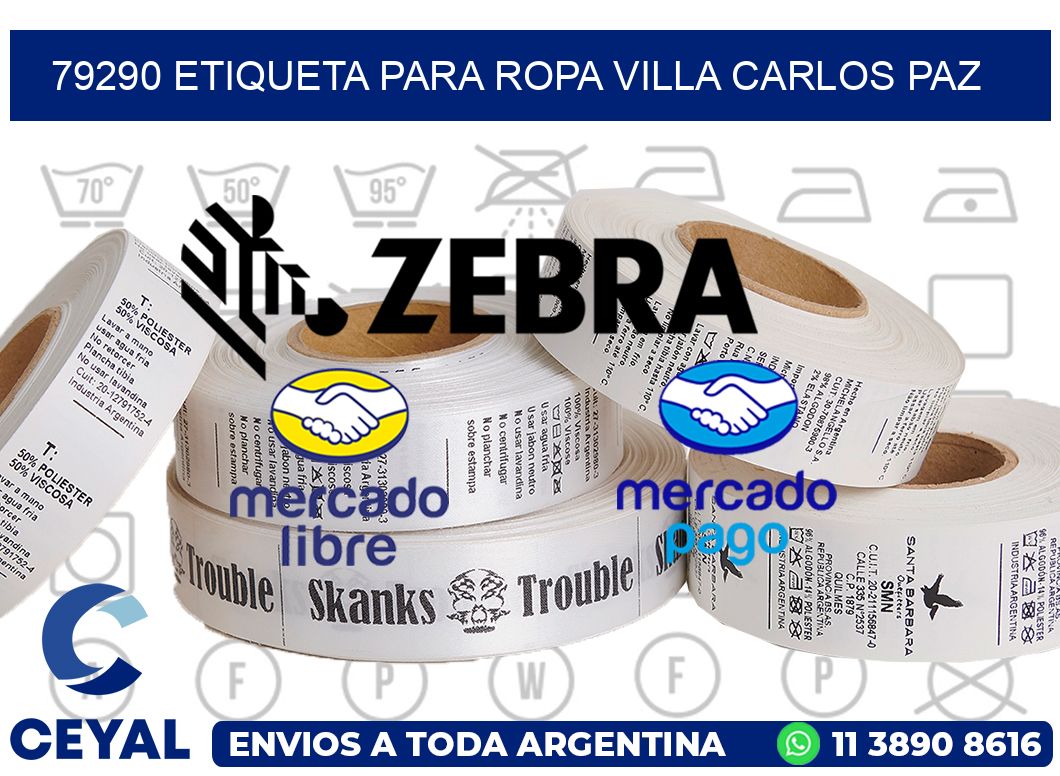 79290 ETIQUETA PARA ROPA VILLA CARLOS PAZ