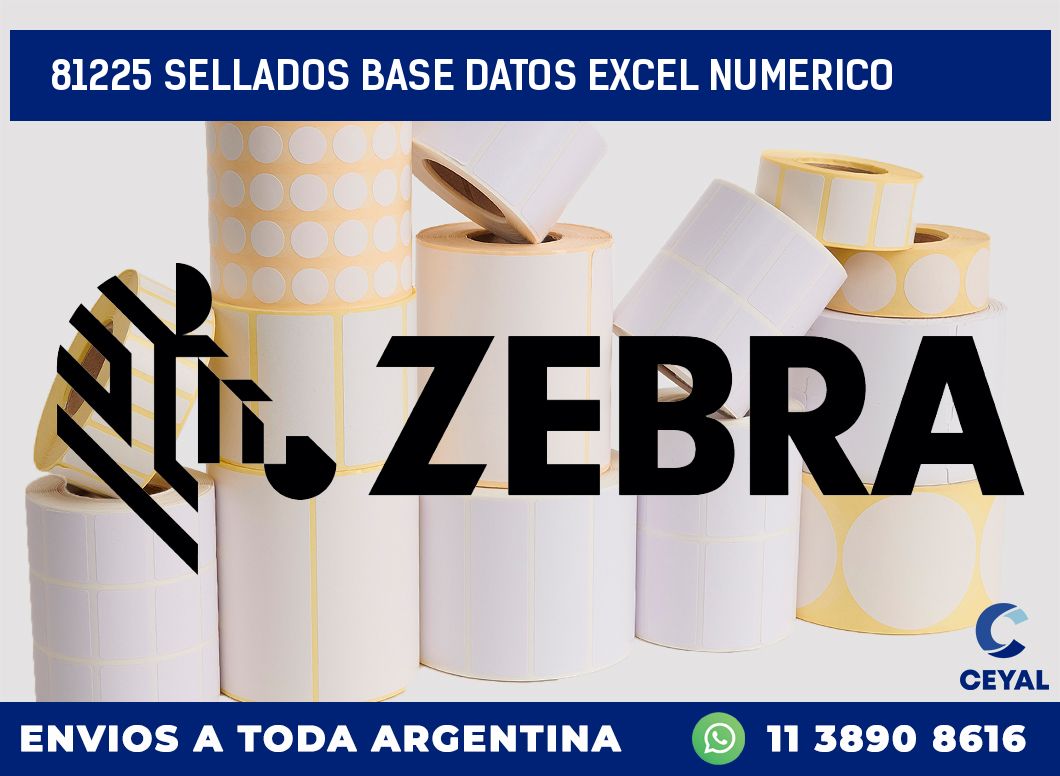 81225 sellados base datos excel numerico
