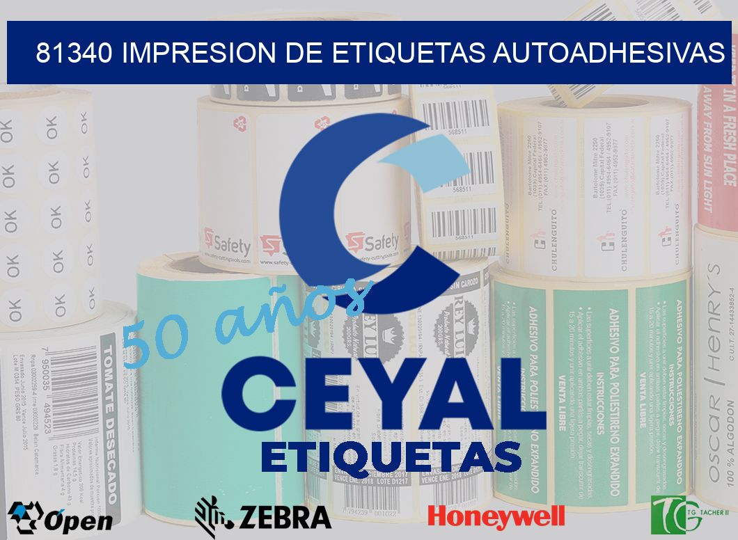 81340 IMPRESION DE ETIQUETAS AUTOADHESIVAS