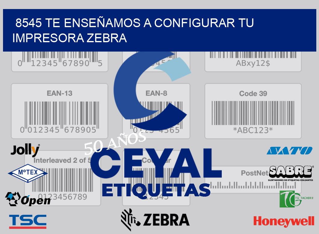 8545 TE ENSEÑAMOS A CONFIGURAR TU IMPRESORA ZEBRA