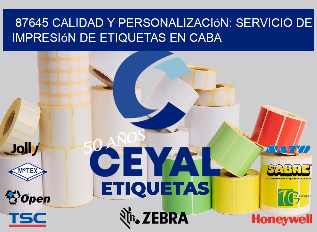 87645 Calidad y Personalización: Servicio de Impresión de Etiquetas en CABA