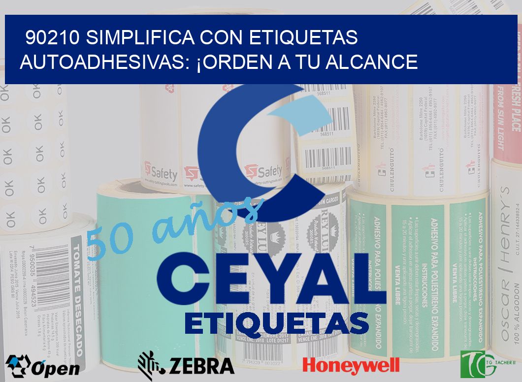 90210 Simplifica con Etiquetas Autoadhesivas: ¡Orden a tu Alcance