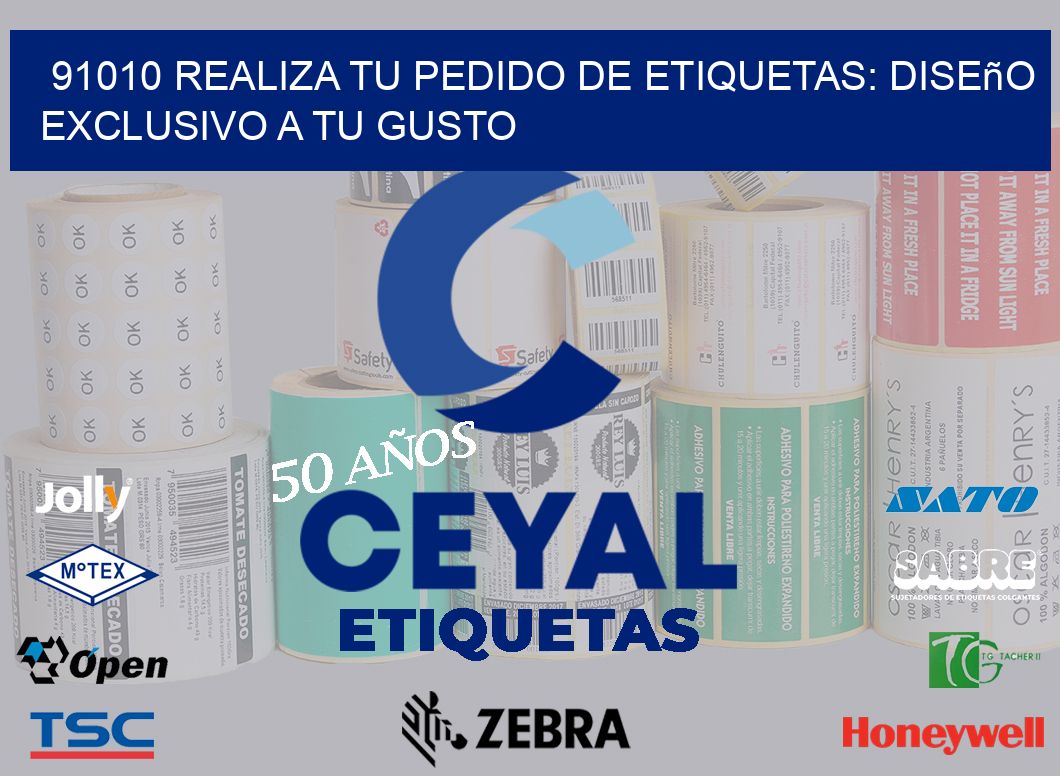 91010 Realiza tu Pedido de Etiquetas: Diseño Exclusivo a tu Gusto