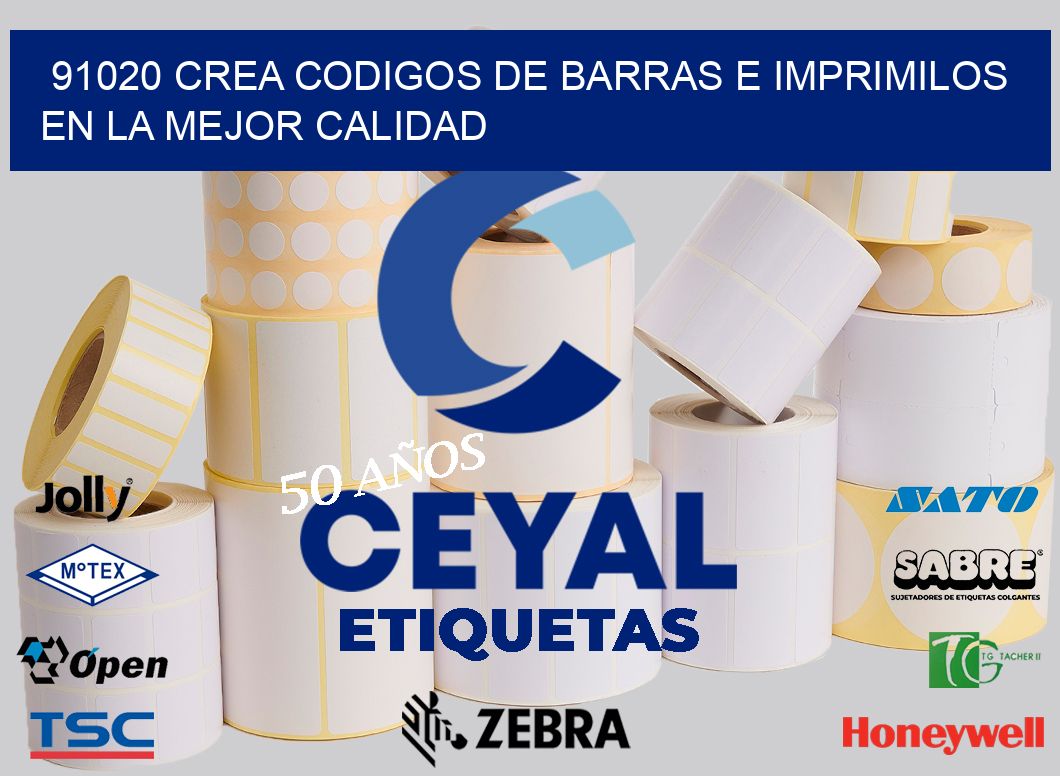 91020 CREA CODIGOS DE BARRAS E IMPRIMILOS EN LA MEJOR CALIDAD