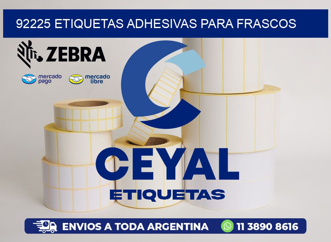 92225 ETIQUETAS ADHESIVAS PARA FRASCOS