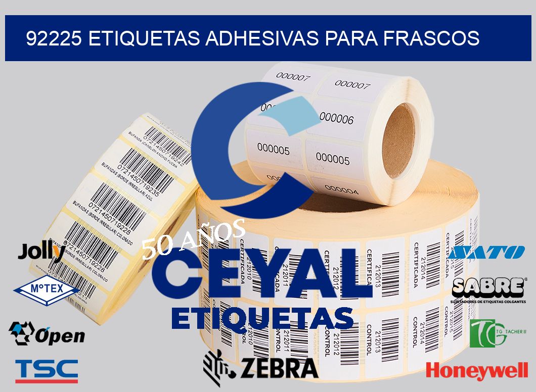 92225 ETIQUETAS ADHESIVAS PARA FRASCOS