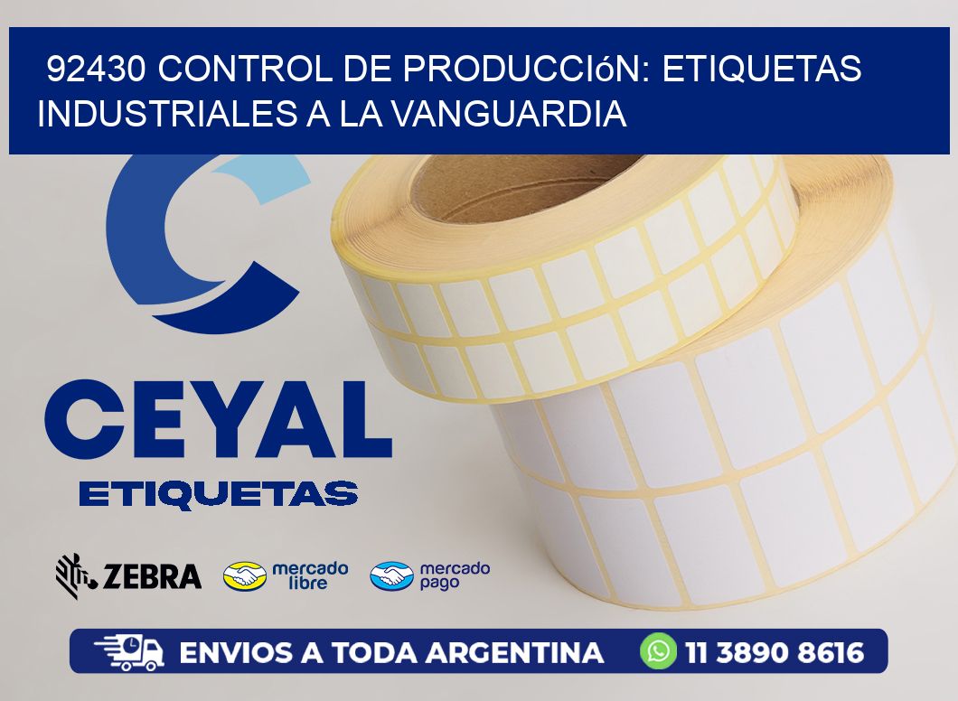 92430 Control de Producción: Etiquetas Industriales a la Vanguardia