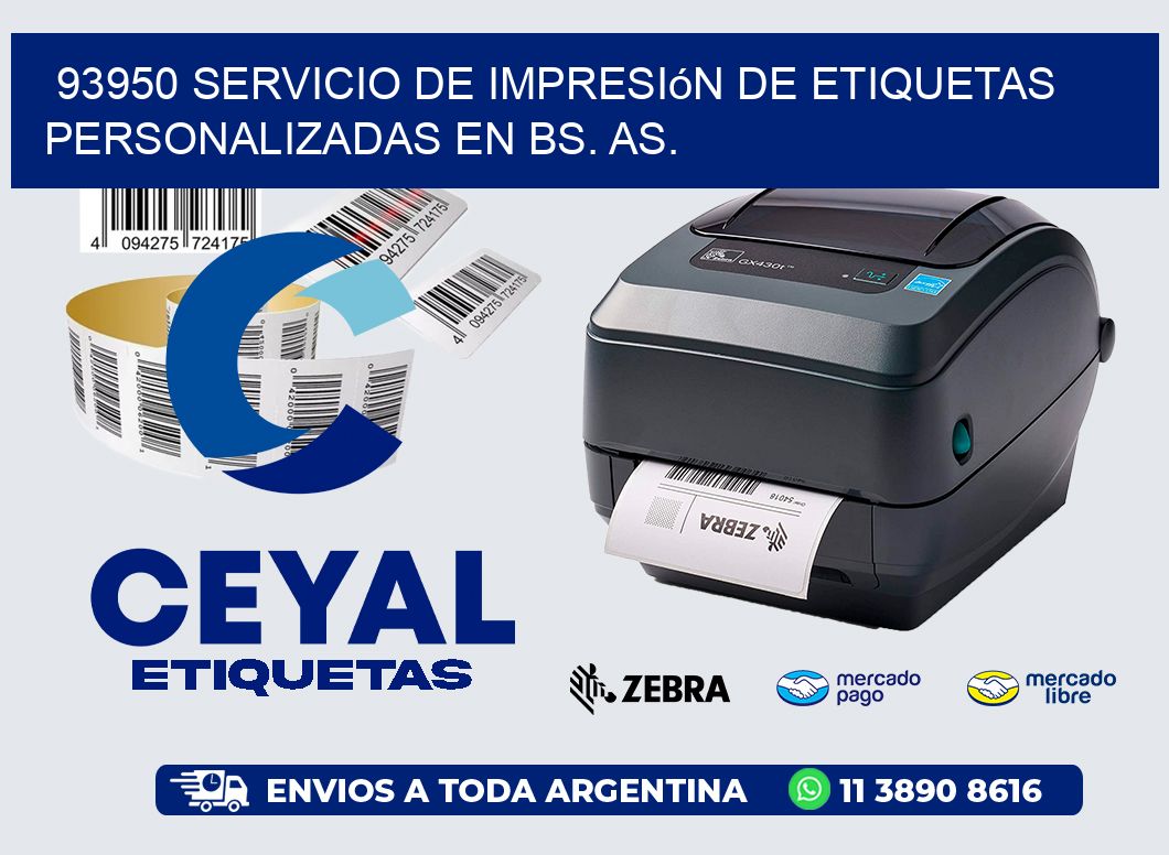 93950 Servicio de Impresión de Etiquetas Personalizadas en Bs. As.
