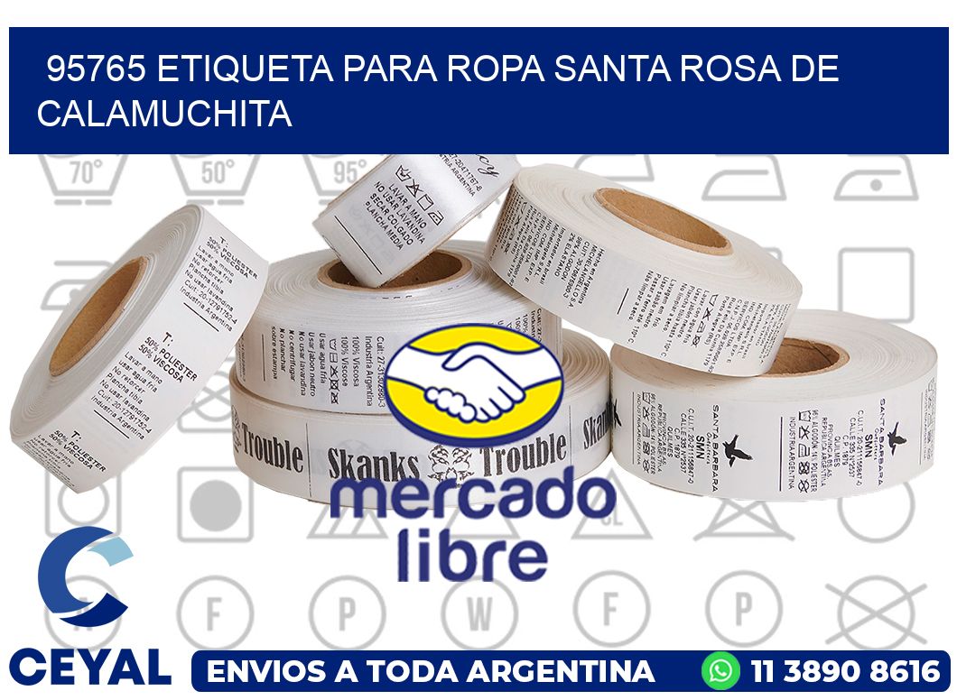 95765 ETIQUETA PARA ROPA SANTA ROSA DE CALAMUCHITA
