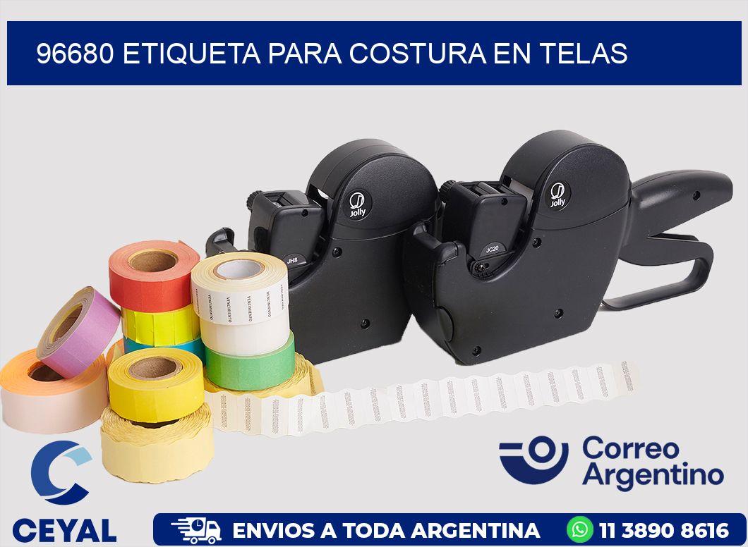96680 ETIQUETA PARA COSTURA EN TELAS