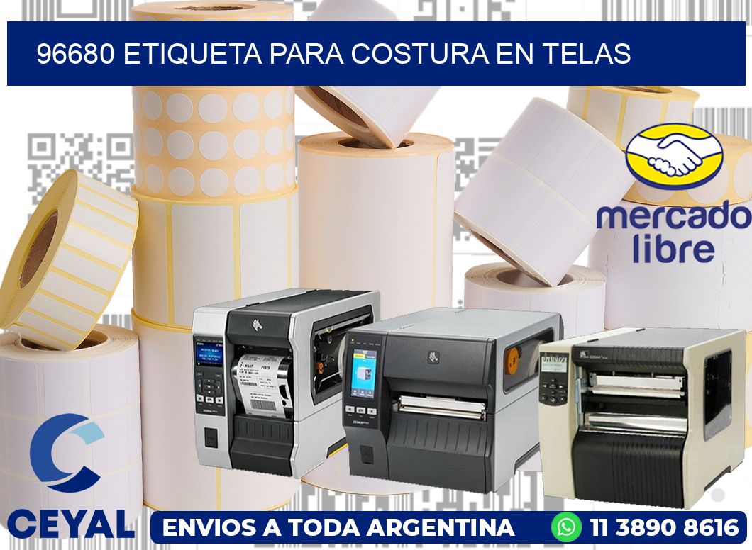 96680 ETIQUETA PARA COSTURA EN TELAS