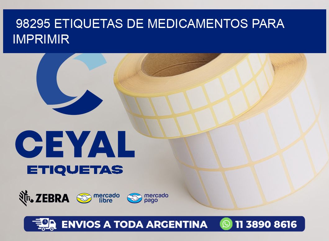 98295 etiquetas de medicamentos para imprimir