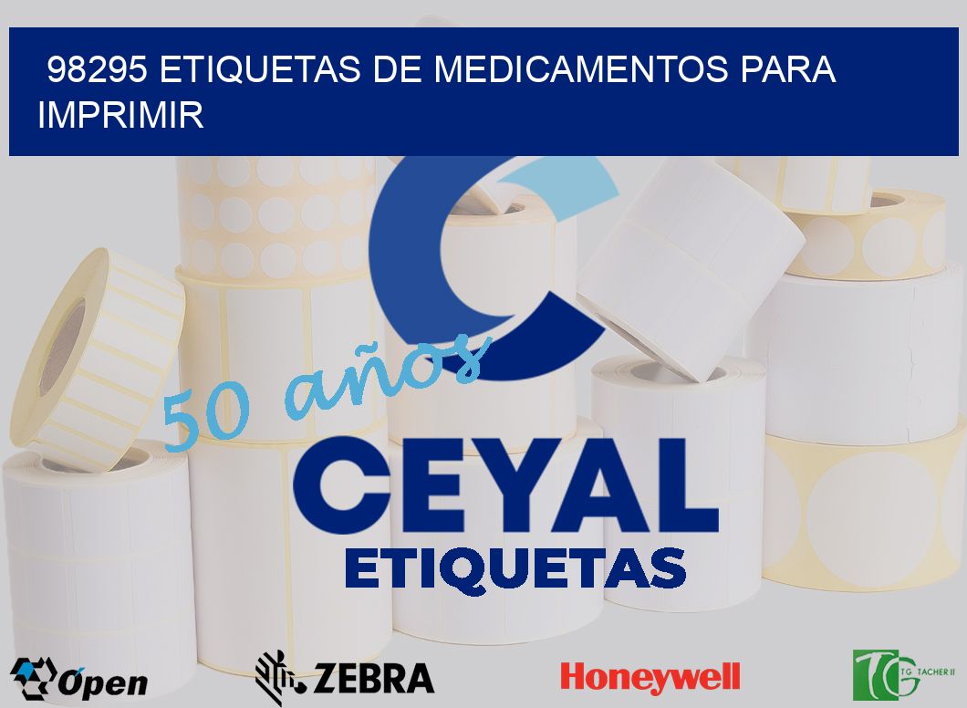 98295 etiquetas de medicamentos para imprimir