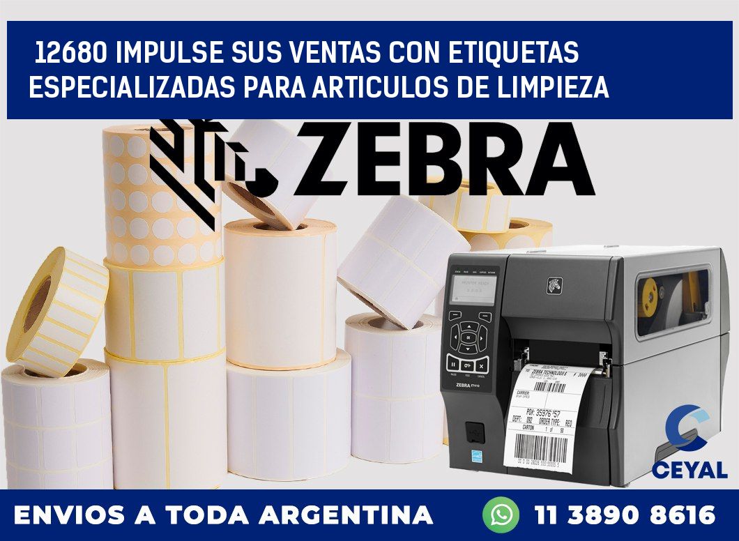 12680 IMPULSE SUS VENTAS CON ETIQUETAS ESPECIALIZADAS PARA ARTICULOS DE LIMPIEZA