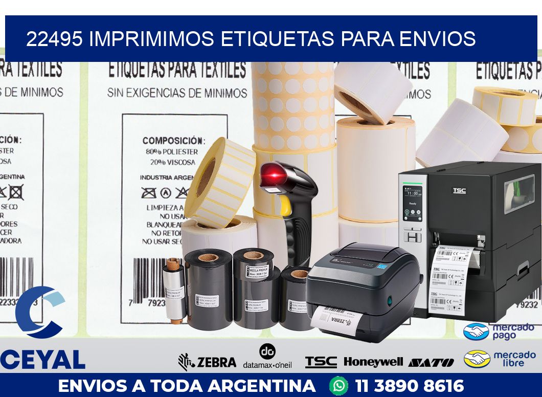 22495 IMPRIMIMOS ETIQUETAS PARA ENVIOS