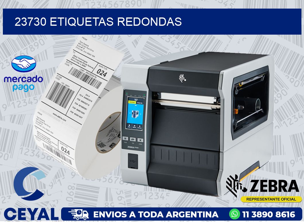 23730 ETIQUETAS REDONDAS