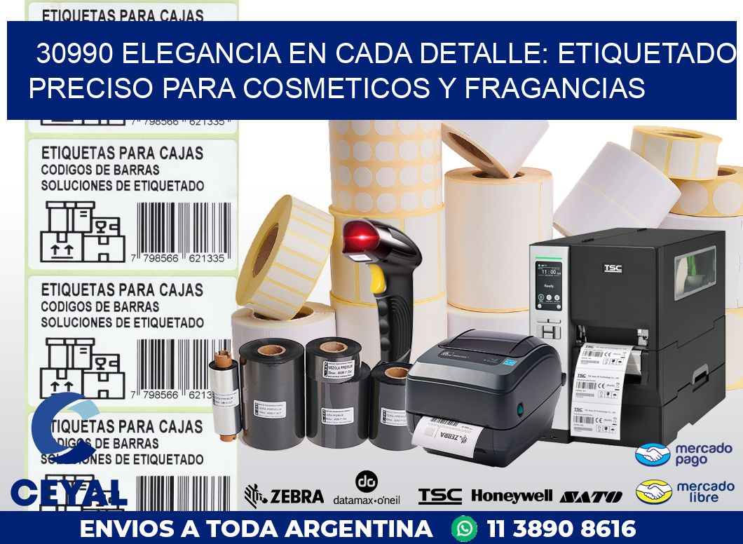 30990 ELEGANCIA EN CADA DETALLE: ETIQUETADO PRECISO PARA COSMETICOS Y FRAGANCIAS