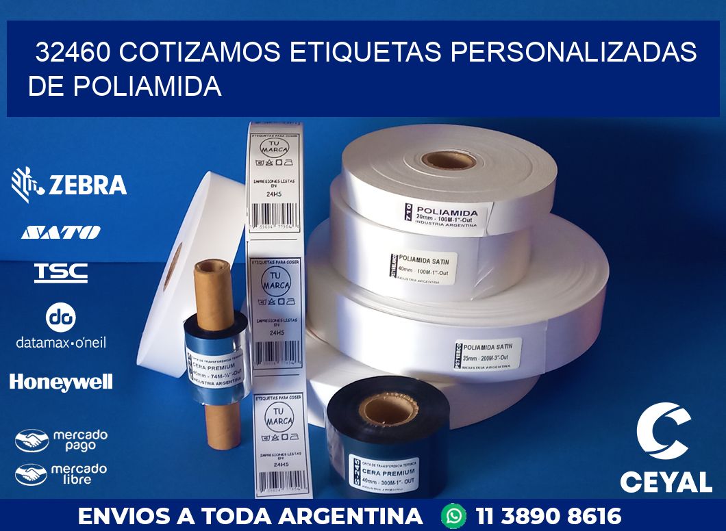 32460 COTIZAMOS ETIQUETAS PERSONALIZADAS DE POLIAMIDA