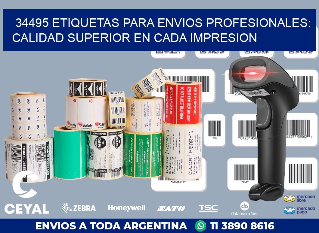 34495 ETIQUETAS PARA ENVIOS PROFESIONALES: CALIDAD SUPERIOR EN CADA IMPRESION
