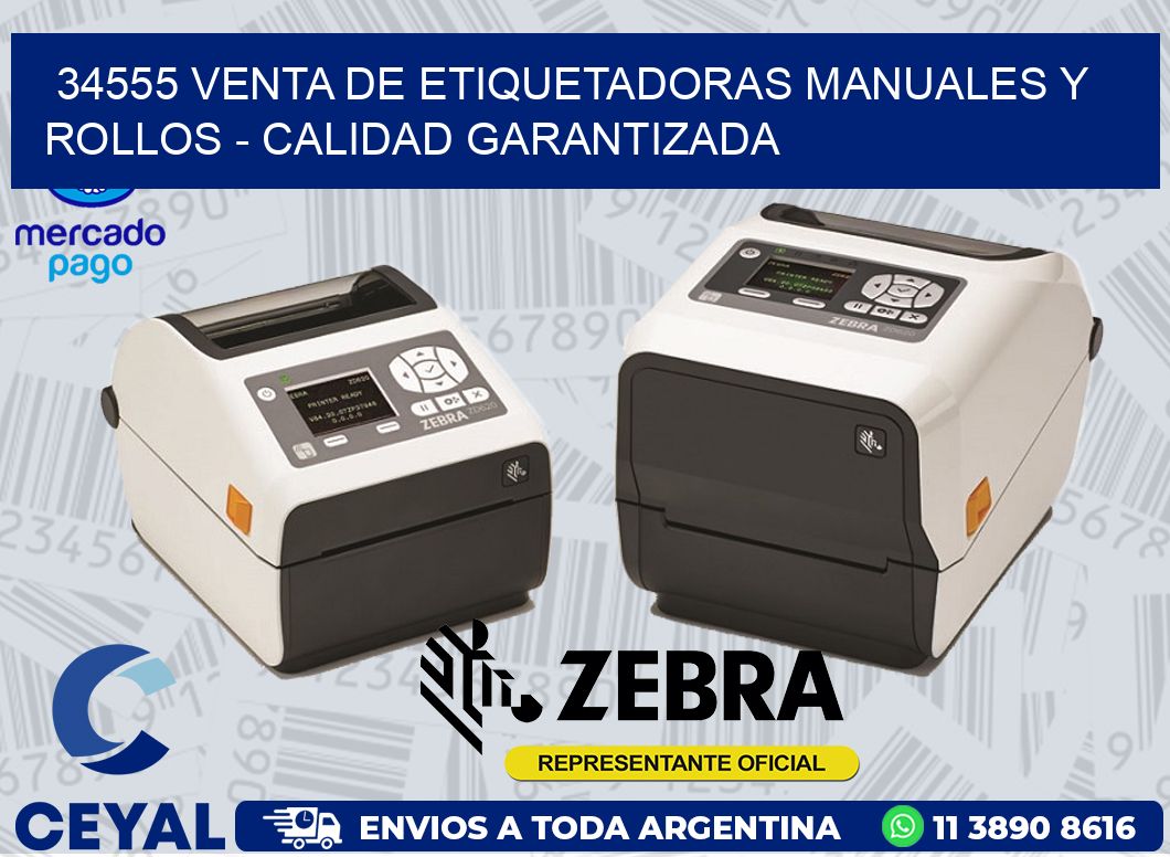 34555 VENTA DE ETIQUETADORAS MANUALES Y ROLLOS - CALIDAD GARANTIZADA