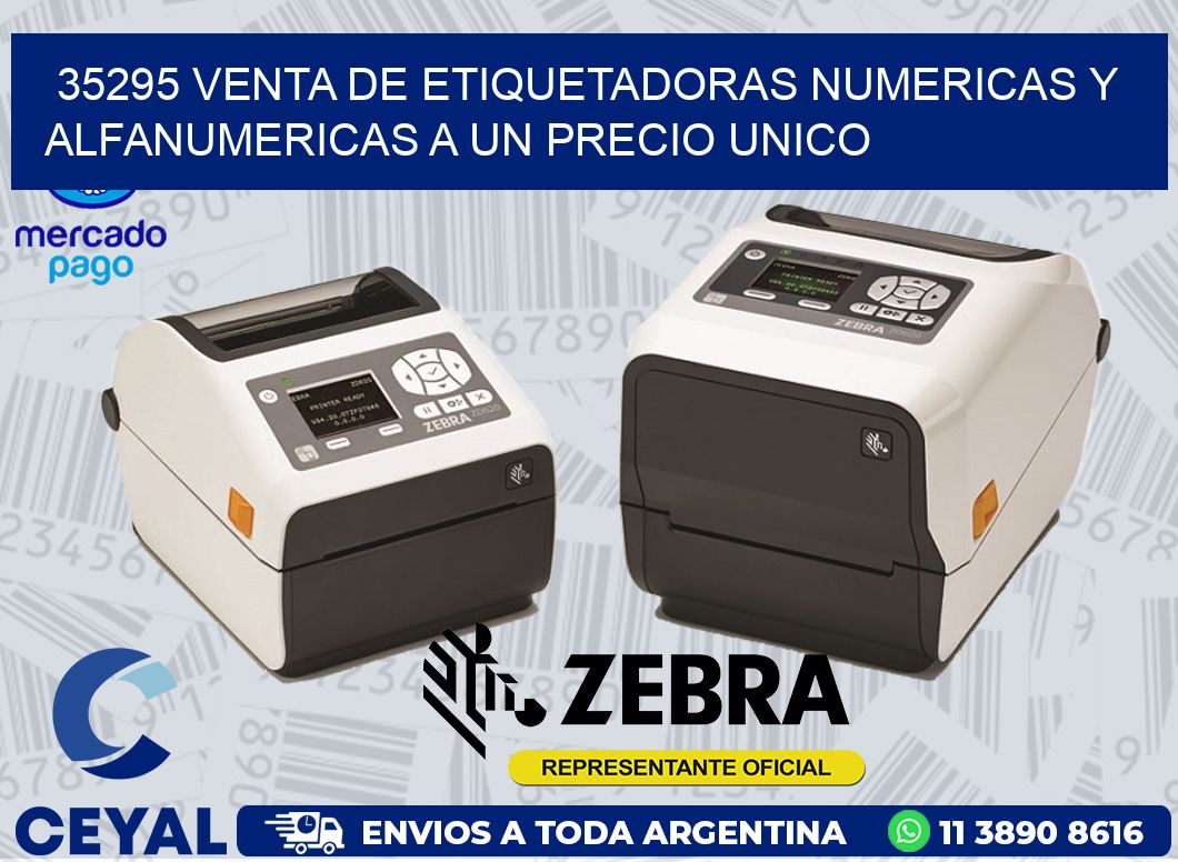 35295 VENTA DE ETIQUETADORAS NUMERICAS Y ALFANUMERICAS A UN PRECIO UNICO