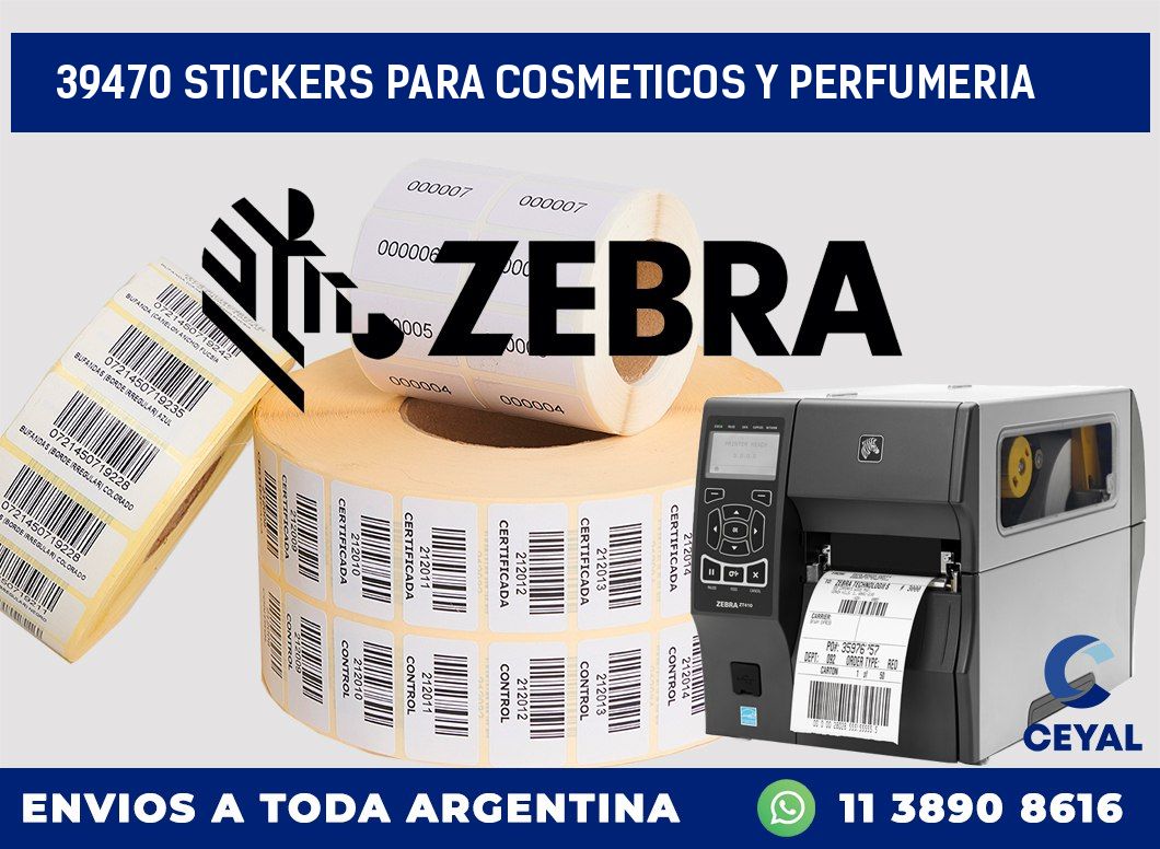 39470 STICKERS PARA COSMETICOS Y PERFUMERIA