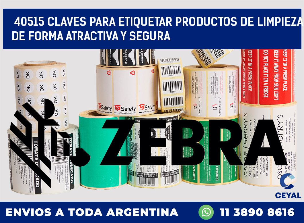 40515 CLAVES PARA ETIQUETAR PRODUCTOS DE LIMPIEZA DE FORMA ATRACTIVA Y SEGURA