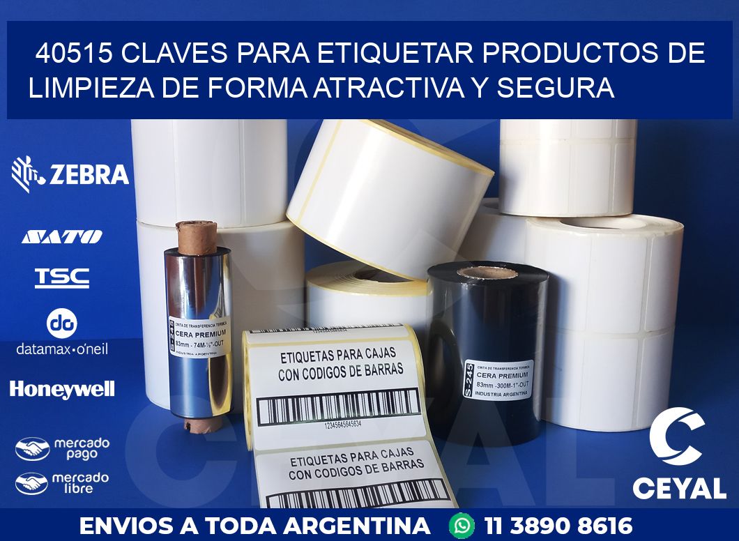 40515 CLAVES PARA ETIQUETAR PRODUCTOS DE LIMPIEZA DE FORMA ATRACTIVA Y SEGURA