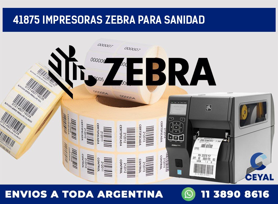41875 IMPRESORAS ZEBRA PARA SANIDAD