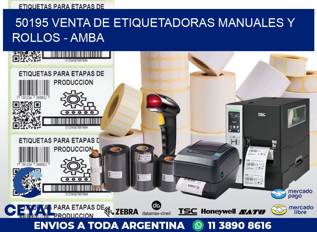 50195 VENTA DE ETIQUETADORAS MANUALES Y ROLLOS – AMBA