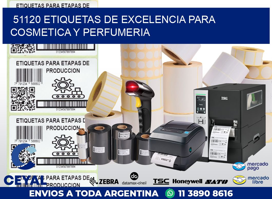 51120 ETIQUETAS DE EXCELENCIA PARA COSMETICA Y PERFUMERIA