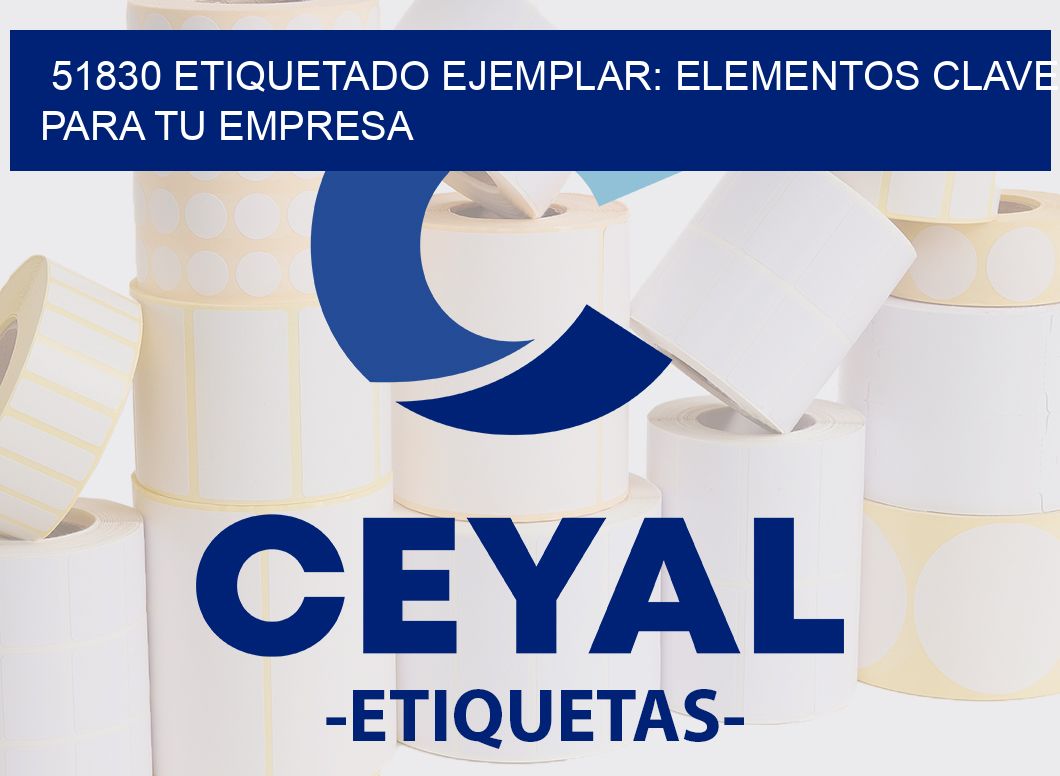 51830 ETIQUETADO EJEMPLAR: ELEMENTOS CLAVE PARA TU EMPRESA