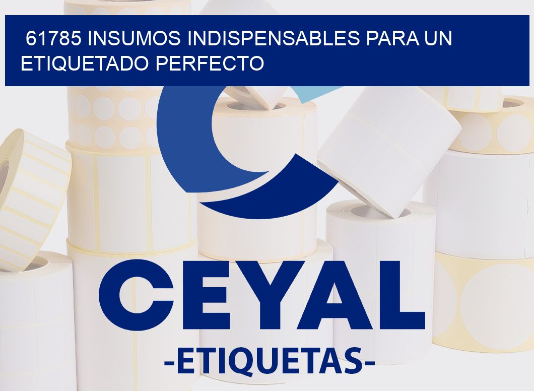 61785 INSUMOS INDISPENSABLES PARA UN ETIQUETADO PERFECTO