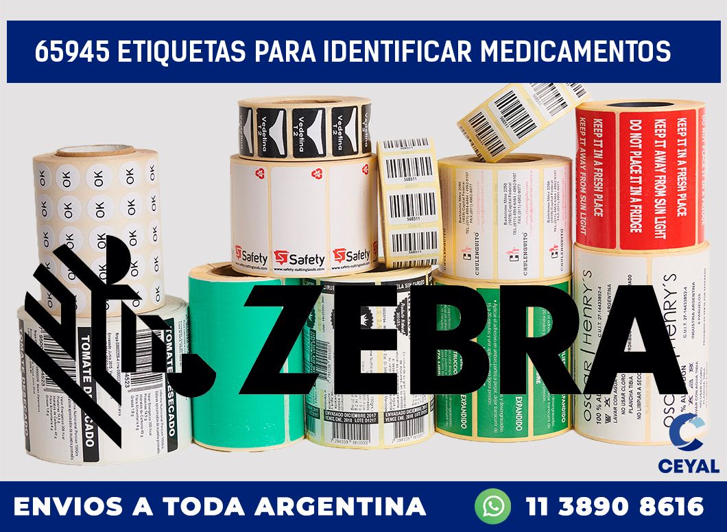 65945 ETIQUETAS PARA IDENTIFICAR MEDICAMENTOS