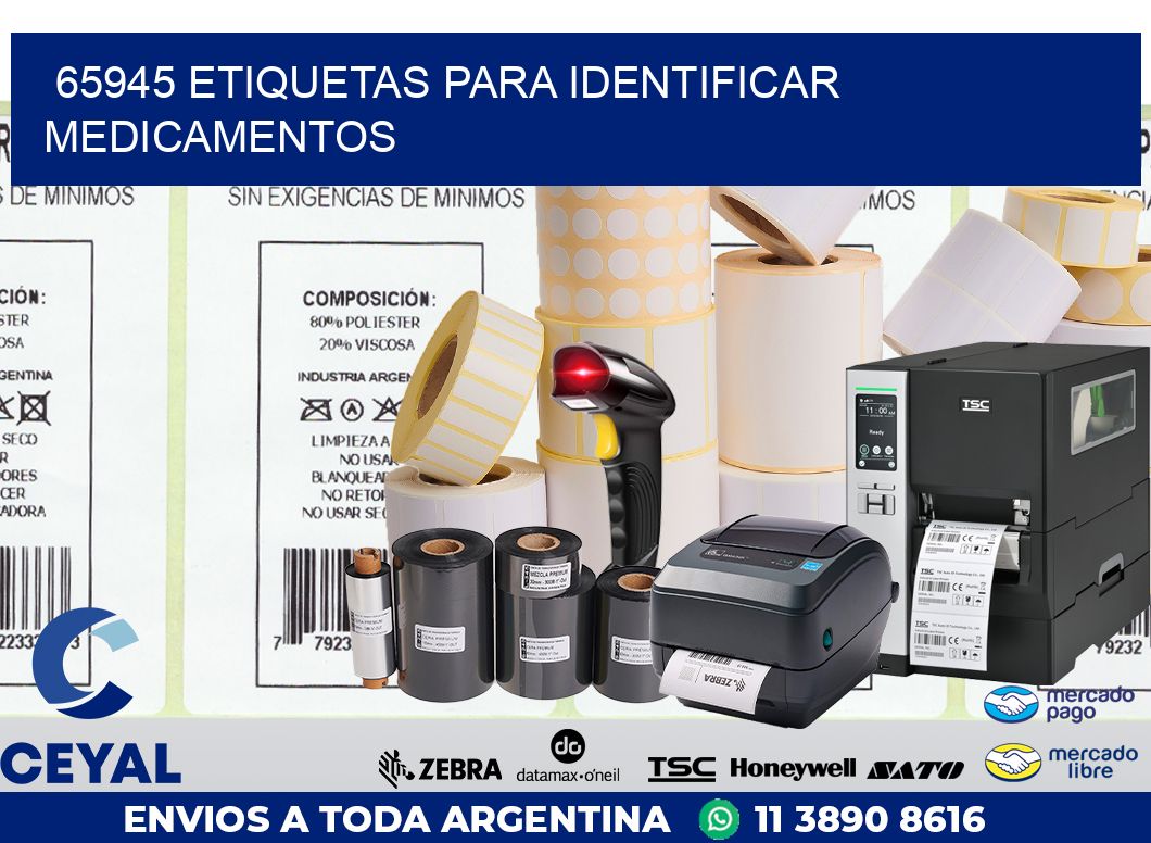 65945 ETIQUETAS PARA IDENTIFICAR MEDICAMENTOS