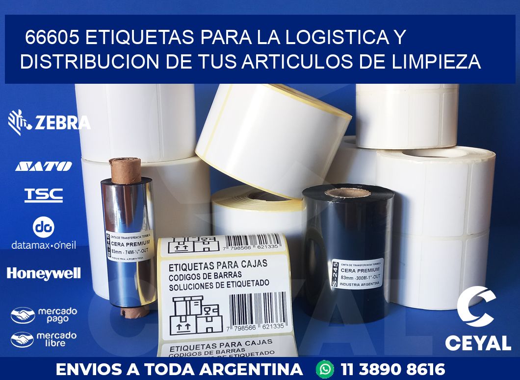 66605 ETIQUETAS PARA LA LOGISTICA Y DISTRIBUCION DE TUS ARTICULOS DE LIMPIEZA