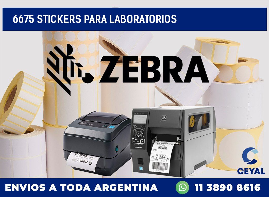 6675 STICKERS PARA LABORATORIOS